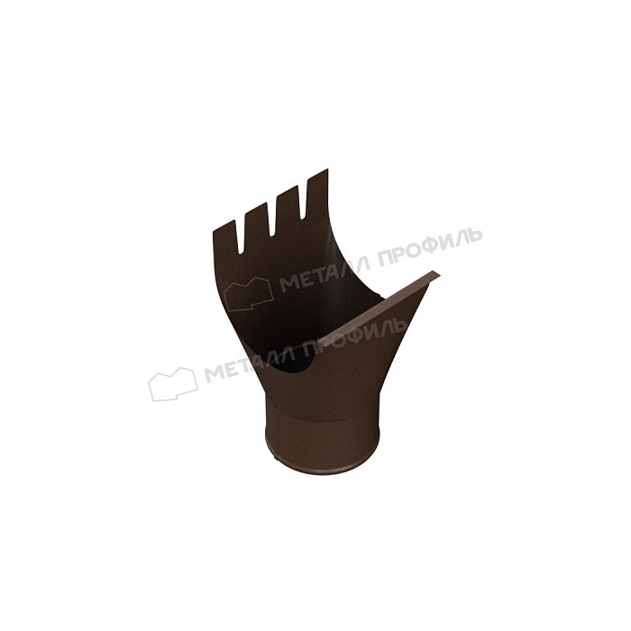Воронка выпускная МЕТАЛЛ ПРОФИЛЬ Foramina PUR D125/100 Ral 3005